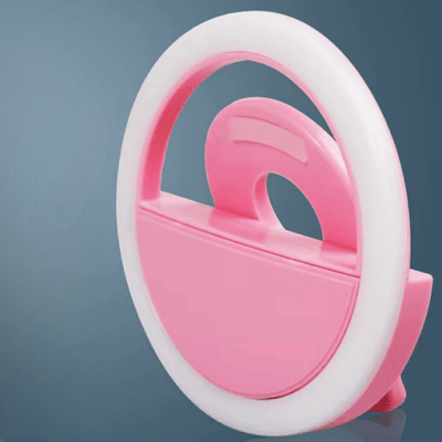 Anneau selfie lumineux - SelfieRingLight™ - Rose - Branche ton Univers !