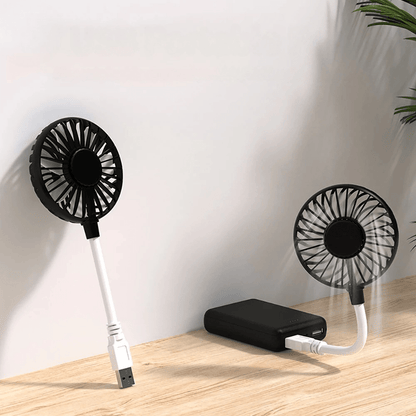 Mini Ventilateur Portable - BreezeMate™ - Noir - Branche ton Univers !