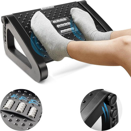 REPOSE PIED - RelaxDesk™ - Noir - Branche ton Univers !
