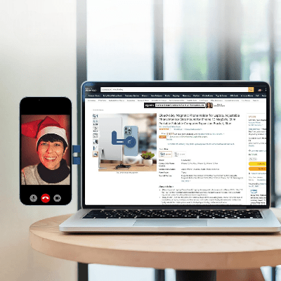 SUPPORT TELEPHONE - SnapSide™ - Saphir - Branche ton Univers !