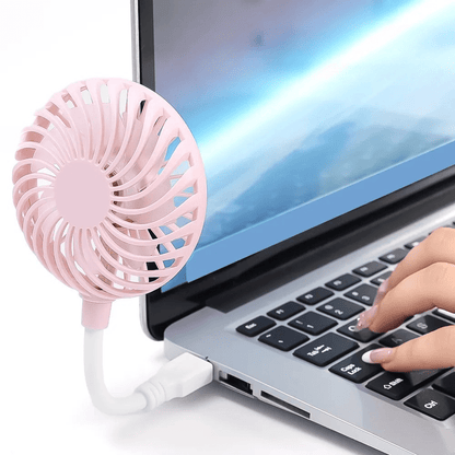 Mini Ventilateur Portable - BreezeMate™ - Rose - Branche ton Univers !